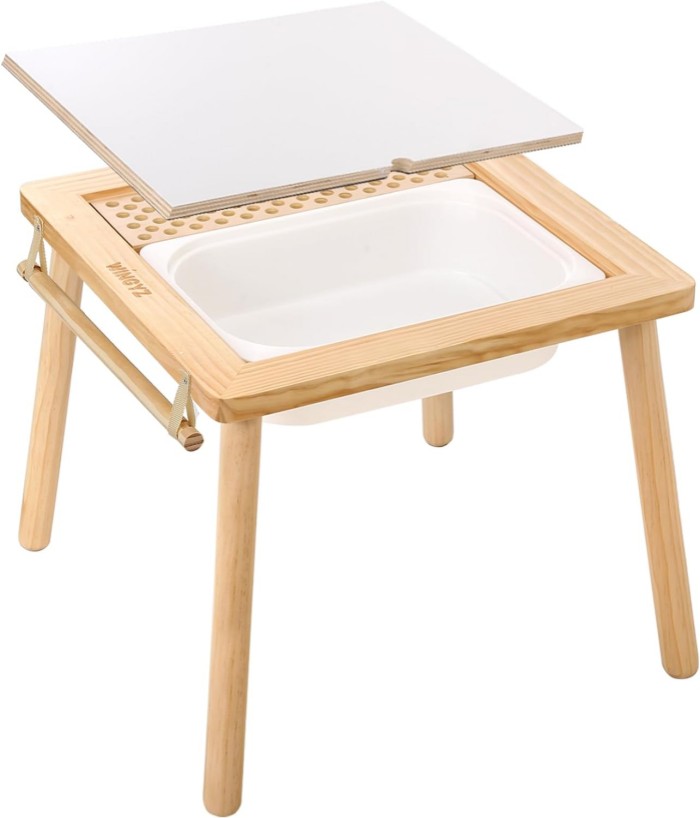 WINGYZ Sensory Tables for Toddler, Kids Table for Play Study Art Dining Toys Storage, Activity Table with Storage Bins, Children's Table Gifts for Boys and Girls